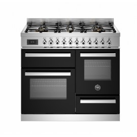 Bertazzoni PRO10 6L 3E NE T - 6 Εστίες Υγραερίου - 3 Φούρνοι Ηλεκτρικοί Π100εκ. Black ABP0JXRAN4D00