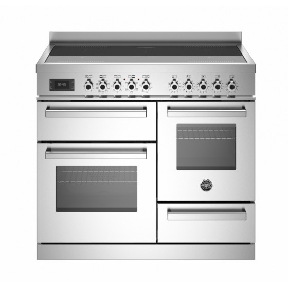 Bertazzoni PRO10 5I 3E X T  Κουζίνα 5 Επαγωγικές Εστίες - 3 Φούρνοι Π100εκ. Inox