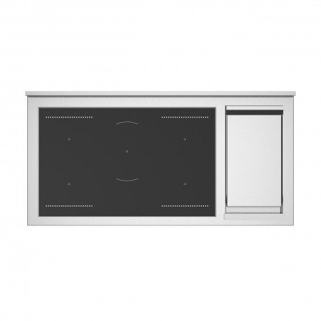 Bertazzoni PRO12 5I 2E X T Κουζίνα με 5 Επαγωγικές Εστίες + Teppanyaki & 2 Φούρνους Π120εκ. Inox 8057971104697 