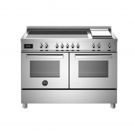 Bertazzoni PRO12 5I 2E X T Κουζίνα με 5 Επαγωγικές Εστίες + Teppanyaki & 2 Φούρνους Π120εκ. Inox 8057971104697 