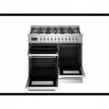 Bertazzoni PRO10 6L 3E X T - 6 Εστίες Υγραερίου - 3 Φούρνοι Ηλεκτρικοί Π100εκ. Inox ABP0JXRAX4D00