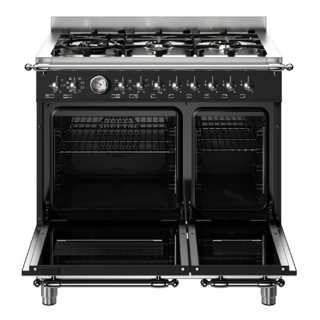 Bertazzoni HER9 6L 2E NE T 6 Εστίες Αερίου - 2 Φούρνοι Ηλεκτρικοί Black 8059304881107 