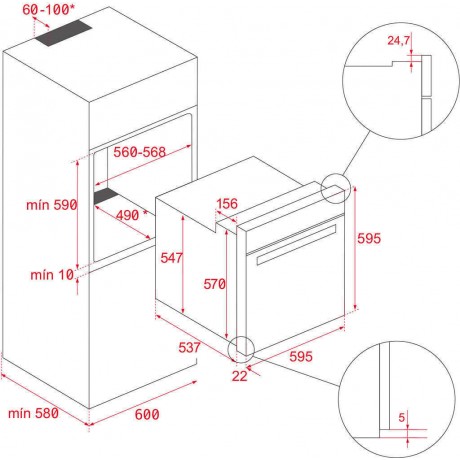 Teka HLB 8510 P Αυτόνομος Φούρνος με Πυρόλυση