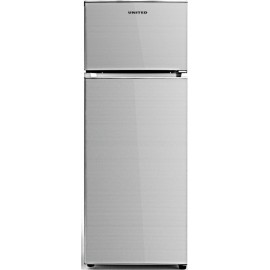 United UDS1431F Ψυγείο Δίπορτο 210lt Υ143xΠ55xΒ55εκ. Inox  