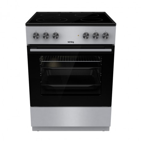 Korting KEC6A41SC Κουζίνα 71lt με Κεραμικές Εστίες Π60εκ. Inox 