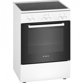 Bosch HKA090220 Κεραμική Κουζίνα Λευκή 60cm