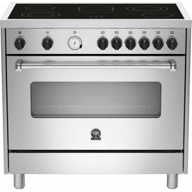 La Germania AMS9 CER 61L B X/19 Κεραμική Κουζίνα 90cm Inox