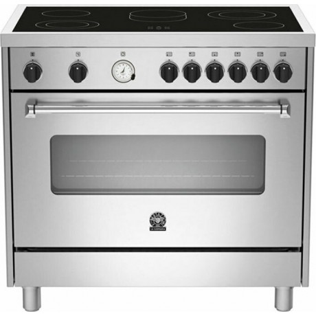 La Germania AMS9 CER 61L B X/19 Κεραμική Κουζίνα 90cm Inox