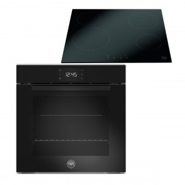 Bertazzoni F60 11 MOD P L GNE/23 + P60 4CER MOD NE Εντοιχιζόμενο Σετ με Πυρόλυση Μαύρο