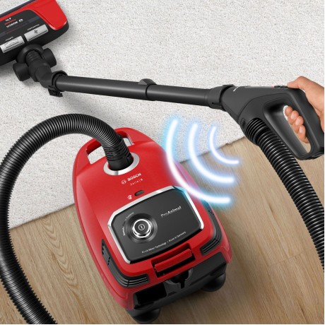 Bosch BGL6PET1 Ηλεκτρική Σκούπα 700W με Σακούλα 4lt Κόκκινη  