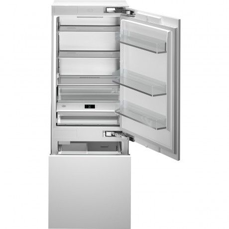 Bertazzoni RBM90 S5F PNS Εντοιχιζόμενος Ψυγειοκαταψύκτης Total NoFrost Υ212.3xΠ90.8xΒ59.2εκ.