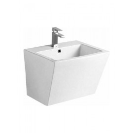 Pyramis Niovi Επιτοίχιος Κρεμαστός Νιπτήρας Πορσελάνης 52x43.5cm Λευκός 023014901