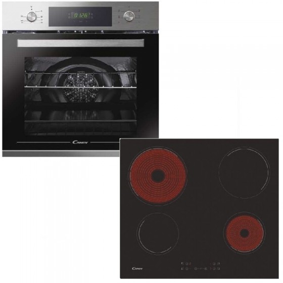 Candy FCT615XL + CH64CCB/4U Σετ Εντοιχισμού 70lt Inox  