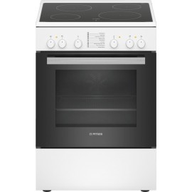 Pitsos PHC009120 Κουζίνα 66lt με Κεραμικές Εστίες Π60εκ. Λευκή