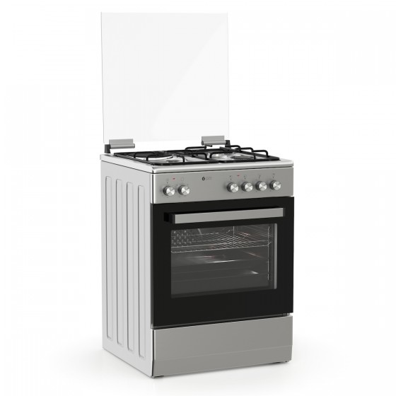 Thermogatz TGS 3521 IX Μικτή Κουζίνα 60lt με Εστίες Υγραερίου & Ρεύματος Π60εκ. Inox 04.401.098