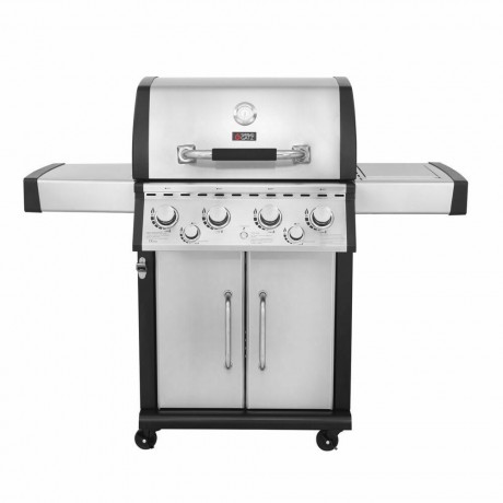Thermogatz GS Grill Superior Ψησταριά Υγραερίου Μαντεμένιας Σχάρας 66x46εκ. με 5 Εστίες 21kW και Πλαϊνό Μάτι + Δώρο Κάλλυμα