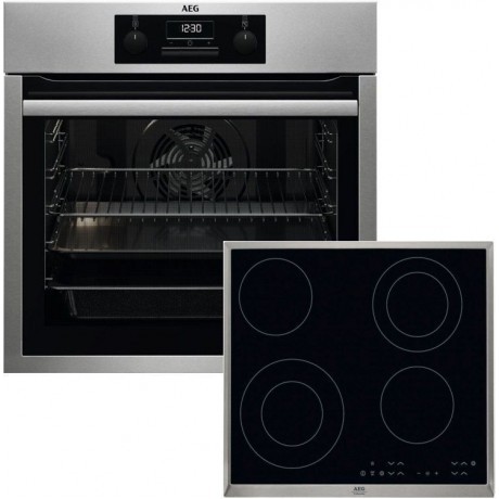 AEG BES351111M + HK634021XB Σετ Εντοιχισμού 72lt Inox 