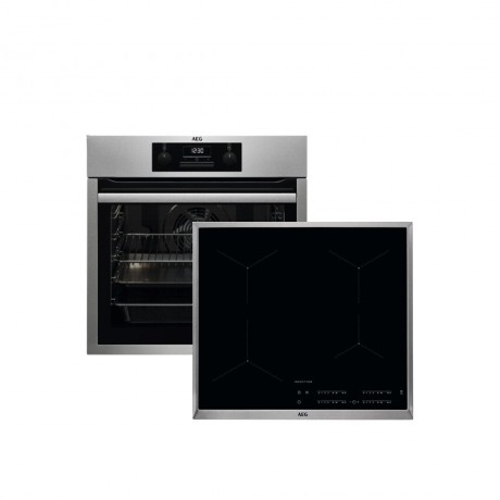 AEG BES33111XM + IKB64431XB Επαγωγικό Σετ Εντοιχισμού 72lt Inox 