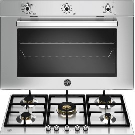 Bertazzoni F90 5 PRO G K X + P90 5C PRO X Σετ Εντοιχισμού Αερίου 90εκ
