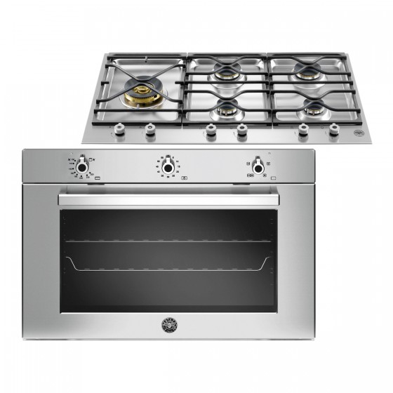Bertazzoni F90 5 PRO G K X + PM36 5 S0 X Σετ Εντοιχισμού Αερίου 90εκ