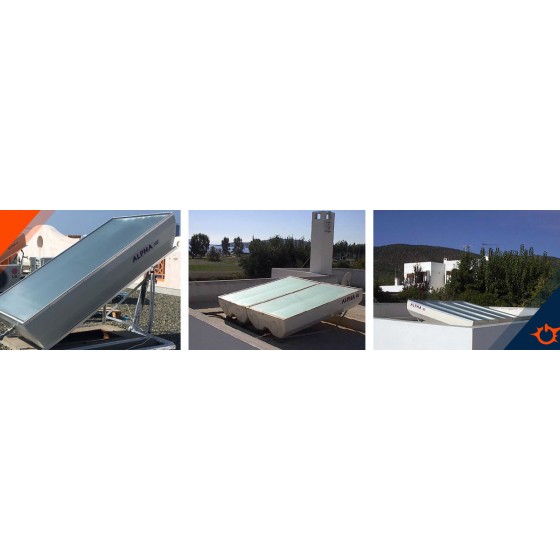 Sole Alpha III Compact Ηλιακός Θερμοσίφωνας 200 λίτρων Glass Διπλής Ενέργειας με 2.2τ.μ. Συλλέκτη