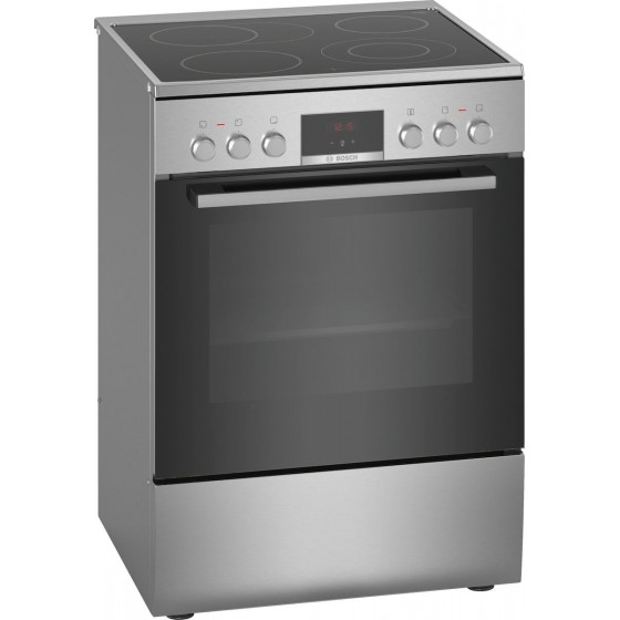 Bosch HKR39C250 Κεραμική INOX 6 Εστιών Τηλεσκοπικός 2 Επίπεδων