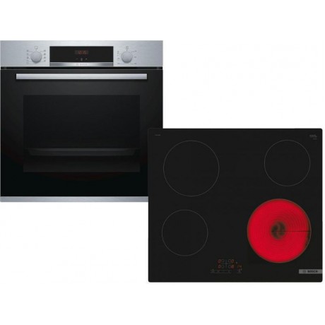 Bosch HBA534ES3 + PKE611BB2E Αυτόνομο Σετ Εντοιχισμού 71lt A+