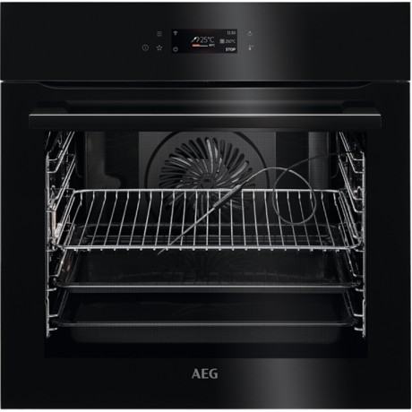 AEG BPE748380B Εντοιχιζόμενος Φούρνος με Πυρολυτικό Καθαρισμό Μαύρο A++