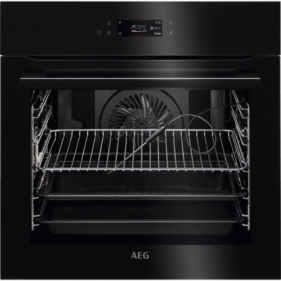 AEG BPE748380B Εντοιχιζόμενος Φούρνος με Πυρολυτικό Καθαρισμό Μαύρο A++