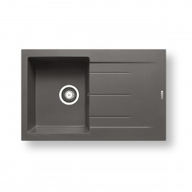 Pyramis Alazia 1B 1D Ένθετος Νεροχύτης 79x50cm Iron Grey 070037011