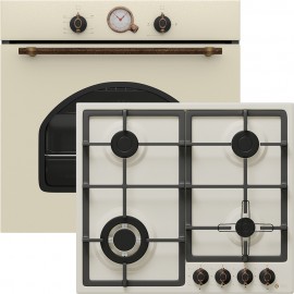 Thermogatz TGS 5533 + TGS 9533 Rustic Beige GPL Σετ Εντοιχισμού Υγραερίου 04.405.208 + 04.405.209