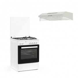 Thermogatz TGS 3511 WH TURBO με Απορροφητήρα TGS 170 WH