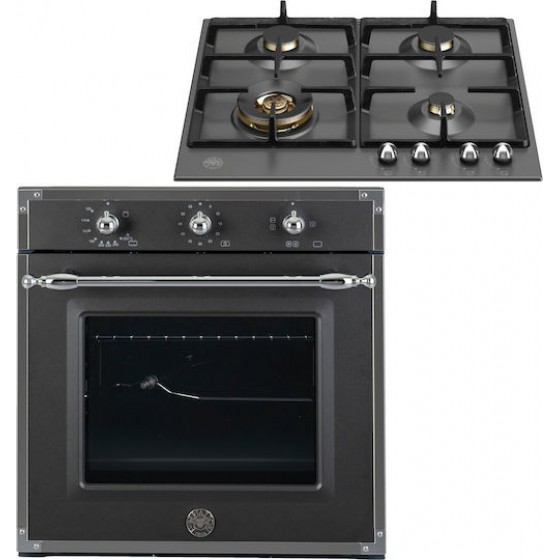 Bertazzoni F60 5 HER G K NE + P60 4L HER NE Φούρνος Υγραερίου άνω Πάγκου 57lt με Εστίες Υγραερίου Π59.5εκ. Μαύρος Bertazzoni F60 5 HER G K NE + P60 4L HER NE Φούρνος Υγραερίου άνω Πάγκου 57lt με Εστίες Υγραερίου Π59.5εκ. Μαύρος