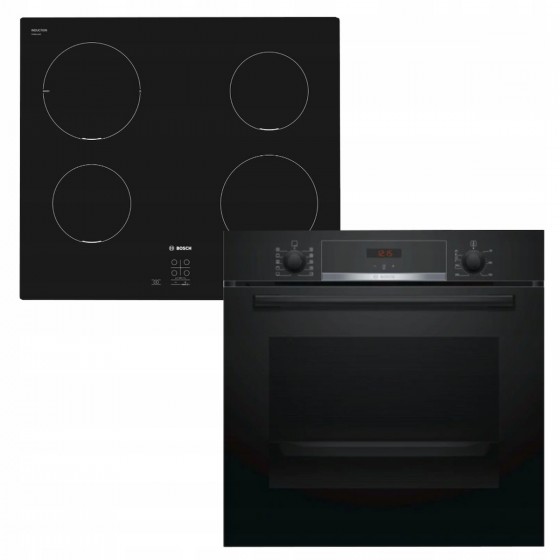 Bosch HBA534EB3 + PUG611AA5E Αυτόνομο Επαγωγικό Σετ Εντοιχισμού 71 A+ Μαύρο
