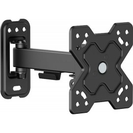 Powertech PT-1277 Βάση Τηλεόρασης Τοίχου με Βραχίονα έως 32" και 20kg Ασημί