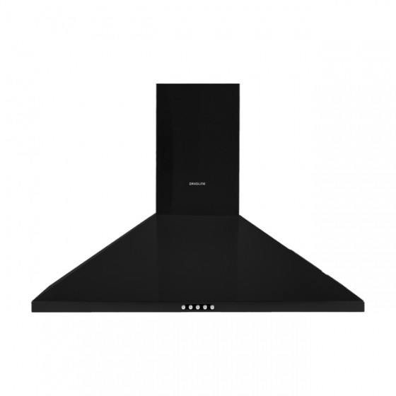 Davoline Chester Απορροφητήρας Καμινάδα 90cm Μαύρος