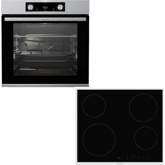 Gorenje BOS6737E13X + ECT641BX Αυτόνομο Σετ Εντοιχισμού 77lt Inox