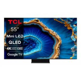 TCL 55C805 55'' 4K Mini-LED 144hz TV with QLED, Google TV and Game Master Pro 2