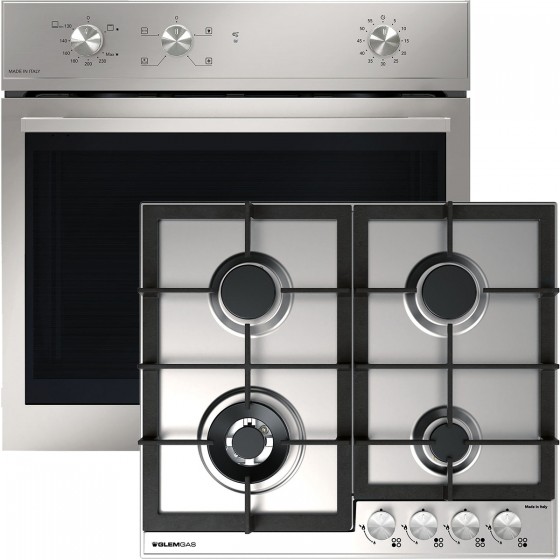 Glemgas GF DW 21IX + GT D 64TH IX GPL Αυτόνομο Σετ Εντοιχισμού Υγραερίου Inox 