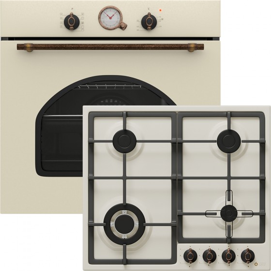 Thermogatz TGS 6680 XL + TGS 9533 BEIGE Εντοιχιζόμενο Σετ Οικιακών Συσκευών 