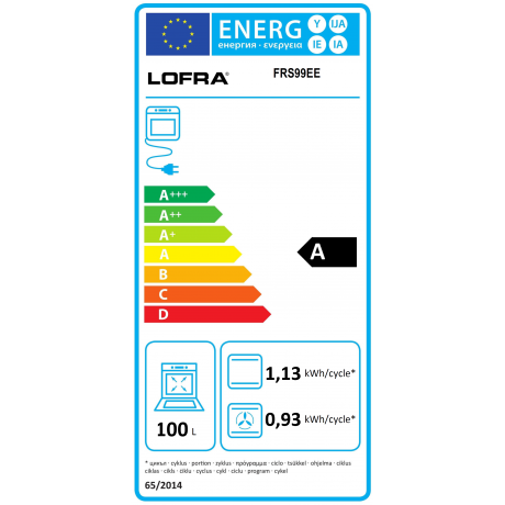 Lofra FR S 99 EE /FB Αυτόνομος Φούρνος 100lt Inox 90εκ 
