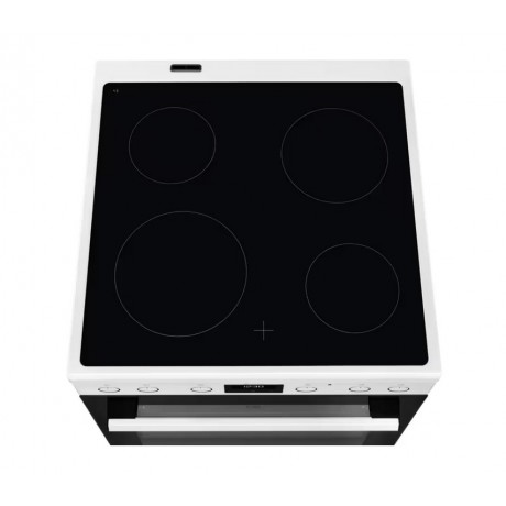Electrolux LKR64022MW Κουζίνα 73lt με Κεραμικές Εστίες Π59.6εκ. Λευκή