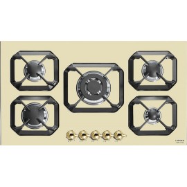 Lofra HR BI 9 A0/GO00 Εστία Αερίου Αυτόνομη 89.8x50.8cm Μπεζ