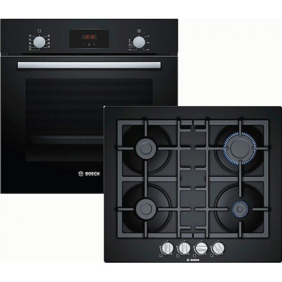 BOSCH HBF134EB1 + PNP6B6B90 Σετ Εντοιχισμού με Εστίες Υγραερίου 
