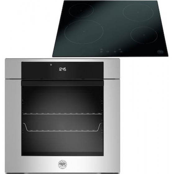 Bertazzoni F60 11 MOD P L X/23 + P60 4CER MOD NE Πυρολυτικό Σετ Εντοιχισμού Inox 