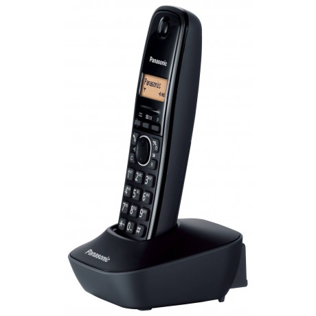 Panasonic KX-TG1611 Ασύρματο Τηλέφωνο με Ελληνικό Μενού Μαύρο