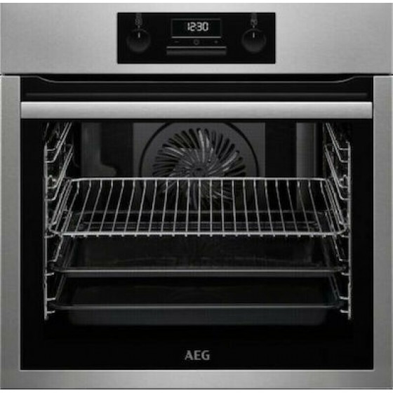 AEG BES331010M Εντοιχιζόμενος Φούρνος  71lt Inox