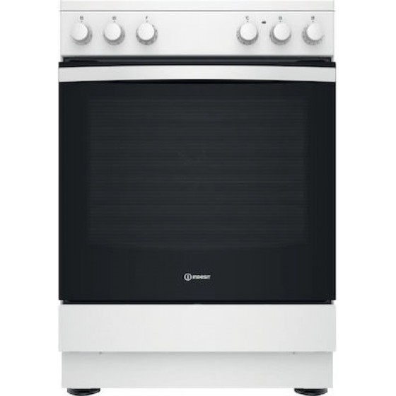 Indesit IS67V5KCW/E Κεραμική Κουζίνα