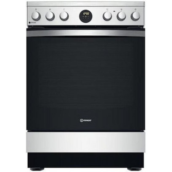 Indesit IS67V8CHX/E Κεραμική Κουζίνα