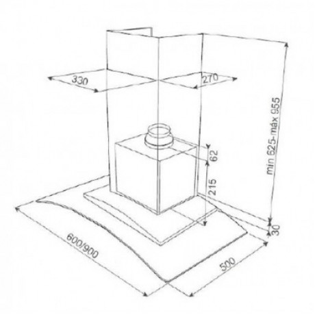 Teka NC 680  Kρυστάλλινο Πτερύγιο 60cm 